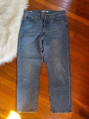 Levi’s big E Classic Wedgie Straight Leg Blue Jeans 31 x 27